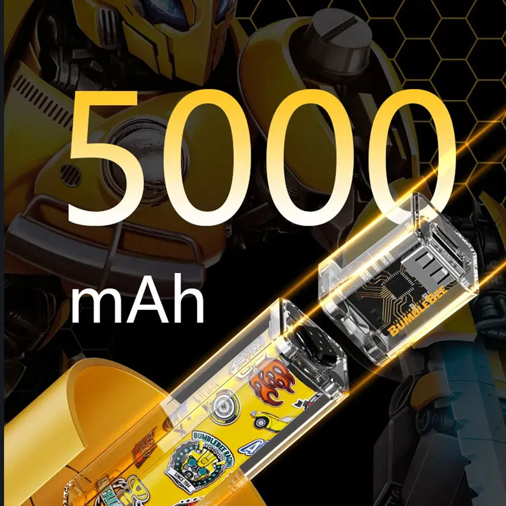 Transformers Detachable Battery Magnetic Power Bank 5000mAh - Yellow