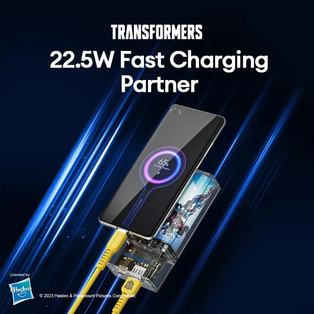 Transformers Detachable Battery Magnetic Power Bank 5000mAh - Yellow