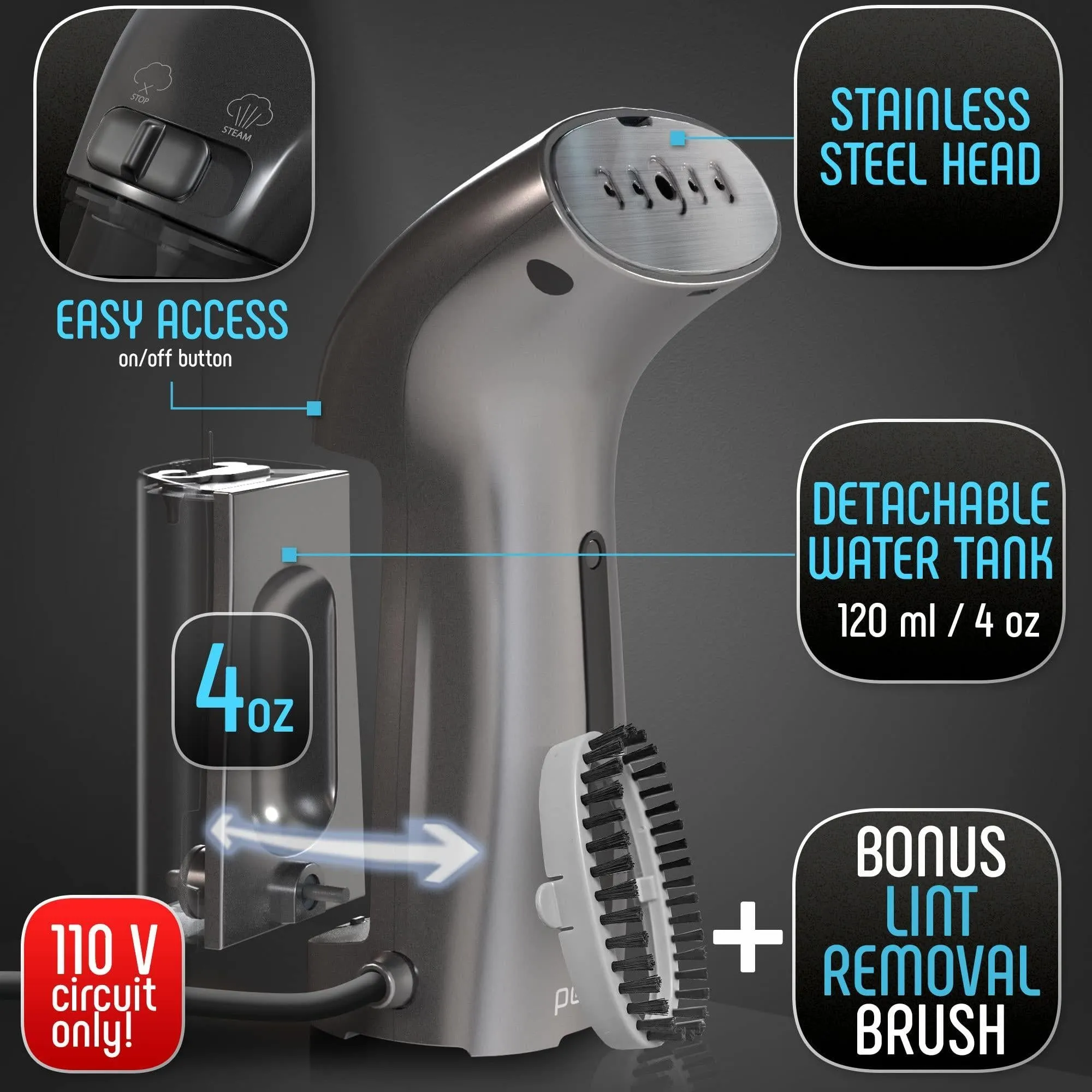 Travel Sized Clothing Steamers.