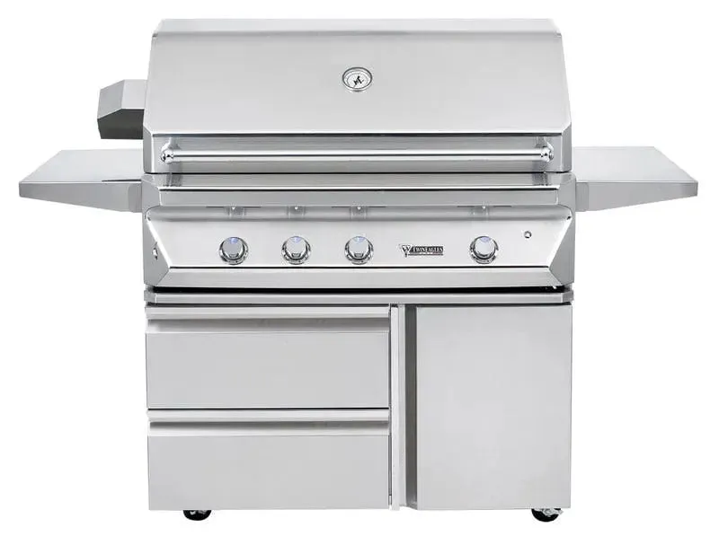 Twin Eagles 42" Grill Cart with Storage Drawers and Single Door