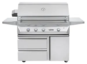 Twin Eagles 42" Grill Cart with Storage Drawers and Single Door