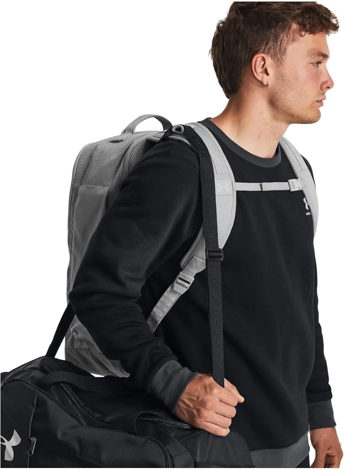 Under Armour 1378413-11-OSFM UA Contain Backpack Mod Gray OSFM