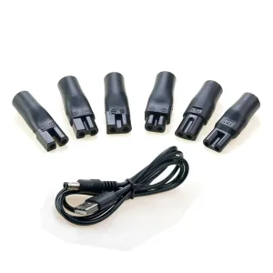 Universal 7-piece Set Power Cord 5V Replacement Charger USB Adapter Cable Suitable For All Kinds Of Electric Hair Clippers