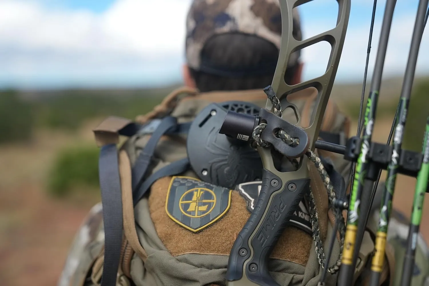 Universal Hands Free Bow Carrying/holder/hook/carrier System for Archery Hunting, 3D shooters; Lightweight for Compound or Recurve- attaches to belt, backpack, tree, wall, headrest, 4x4.