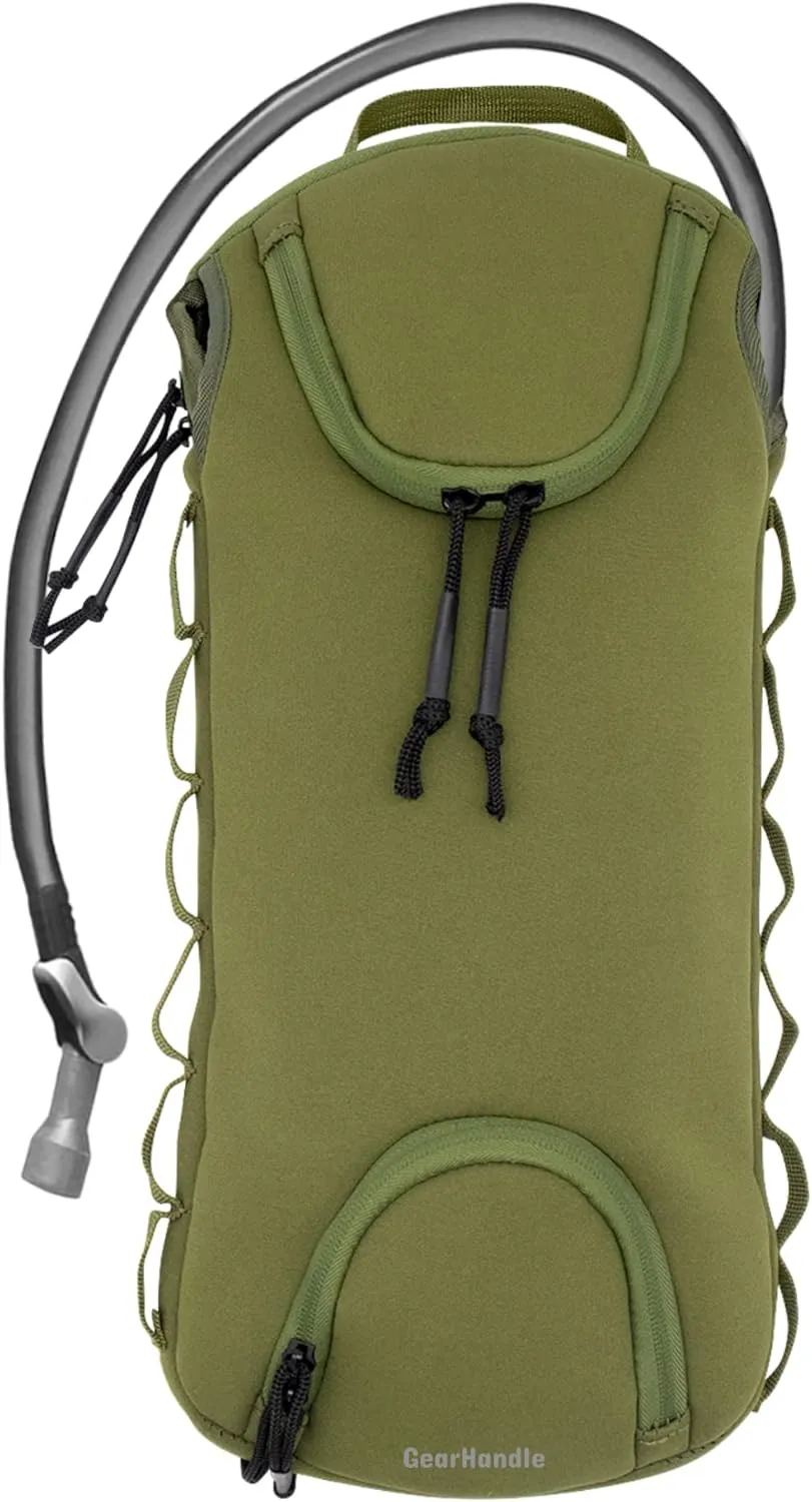 Universal Water Bladder Insulator Bag for Osprey, Platypus and CamelBak Hydration Backpacks; 2-3L Hydration Bladder Insulation Sleeve - Interior/Exterior Mount, Hang Hole, Tube Ports