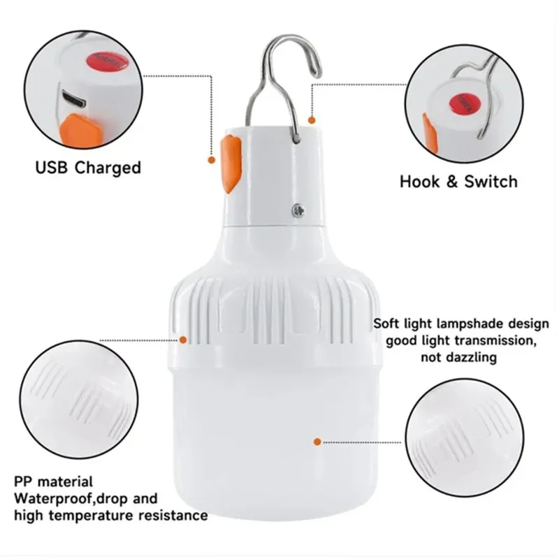 USB Rechargeable 60W LED Camping Lantern