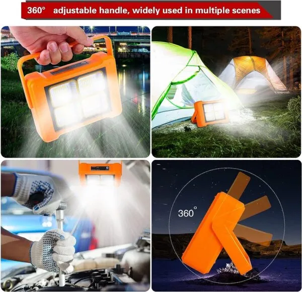 USB Rechargeable Solar Powered Work Light