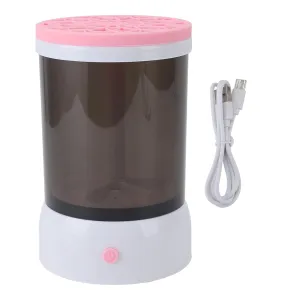 USB Visible Quick Dry Automatic Portable Electric Makeup Brush Cleaner Machine for All Size Cosmetic Brushes (Pink)