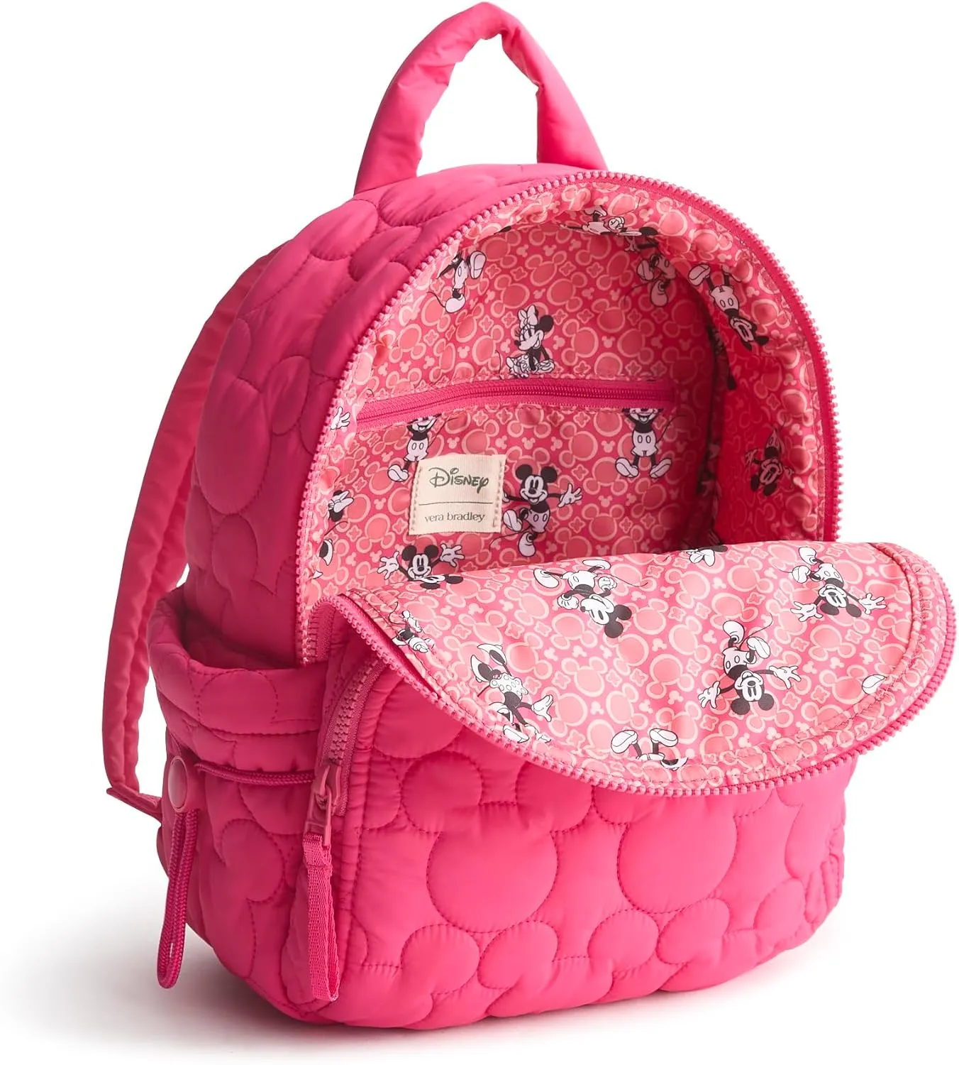 Vera Bradley Women's Disney Featherweight Small Banbury Backpack, Beetroot Pink, One Size