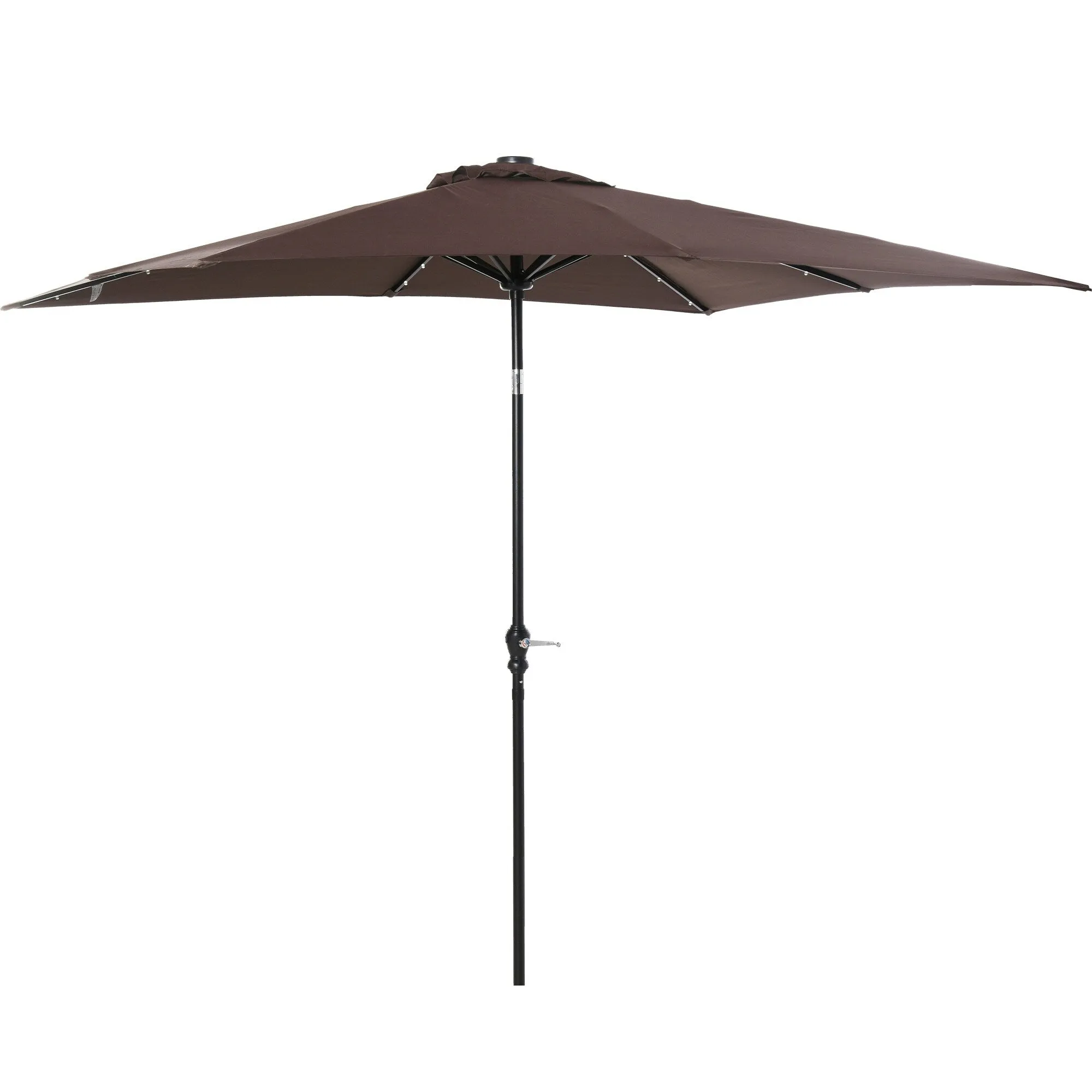 Versatile Outdoor Umbrella with LED Lights and Adjustable Features for Relaxation