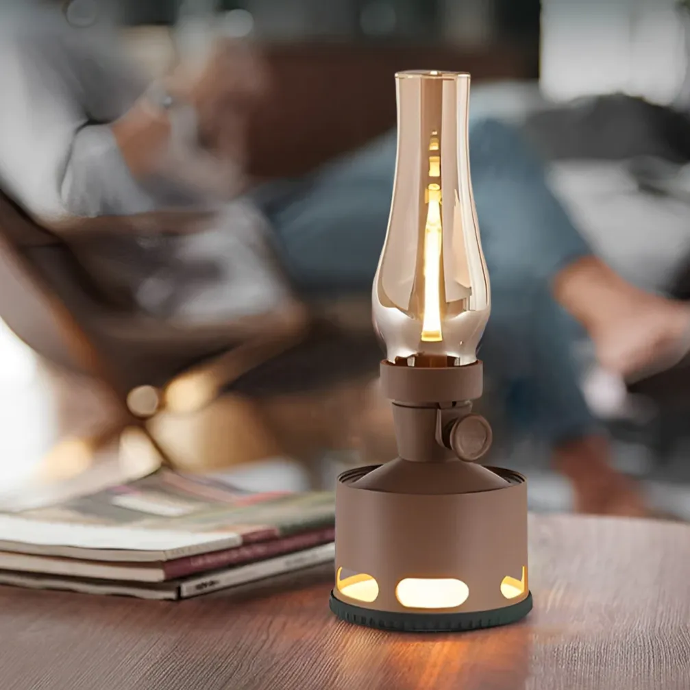 Vintage LED Lantern – Classic Rechargeable Lamp with Touch Flame Control