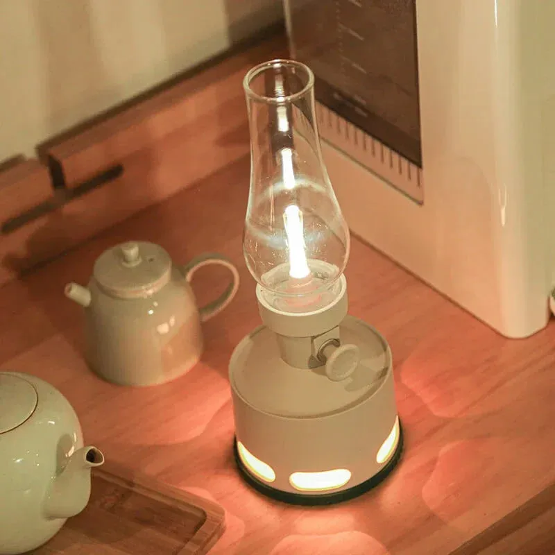 Vintage LED Lantern – Classic Rechargeable Lamp with Touch Flame Control