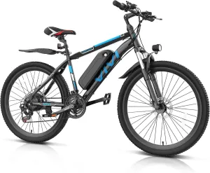 Vivi Electric Bike for Adults, Peak 780W Ebike 26" Electric Mountain Bike, 22MPH Adult Electric Bicycles Commuter Ebike with 48V Battery, Up to 50 Miles, Cruise Control, 21 Speed, UL 2849 Certified