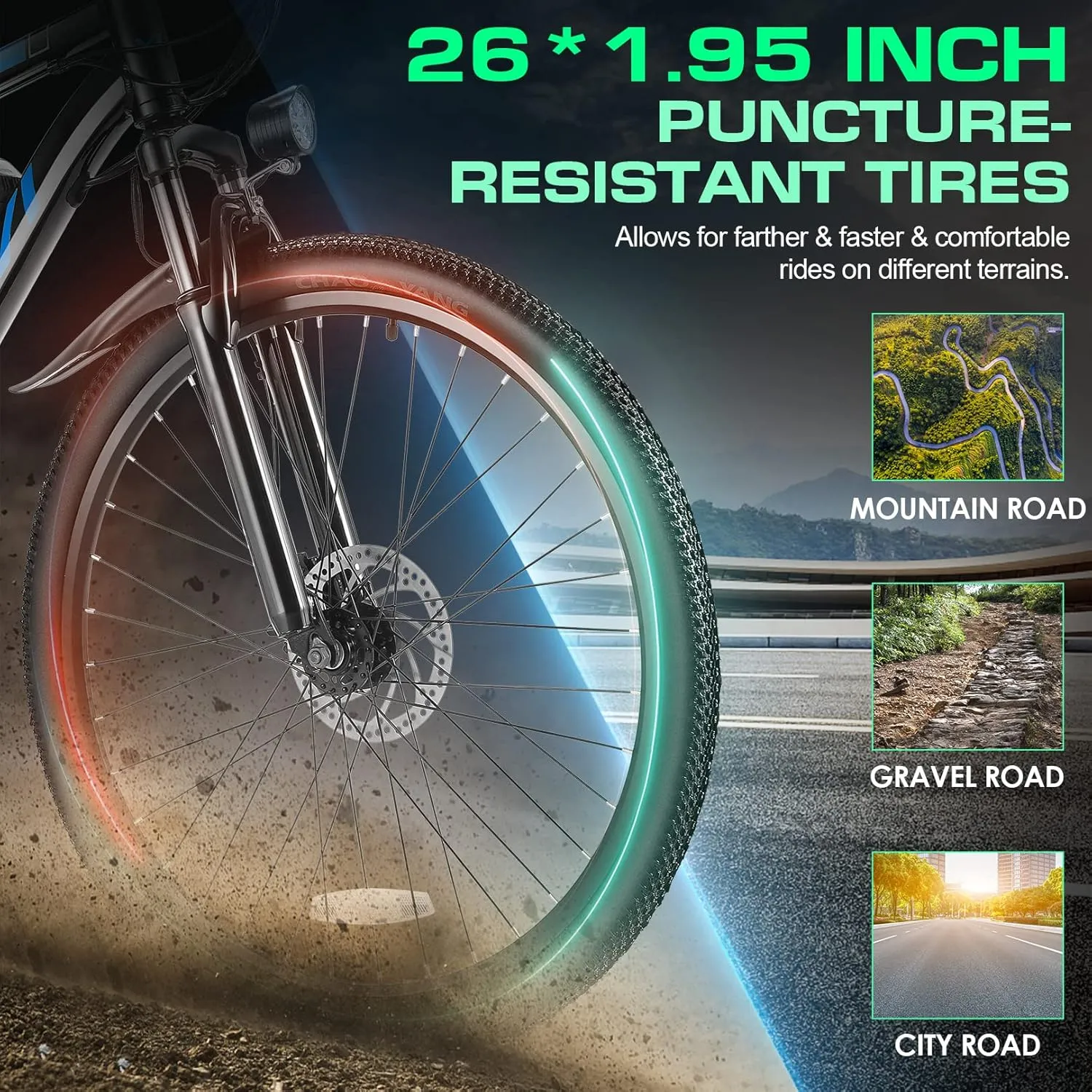 Vivi Electric Bike for Adults, Peak 780W Ebike 26" Electric Mountain Bike, 22MPH Adult Electric Bicycles Commuter Ebike with 48V Battery, Up to 50 Miles, Cruise Control, 21 Speed, UL 2849 Certified