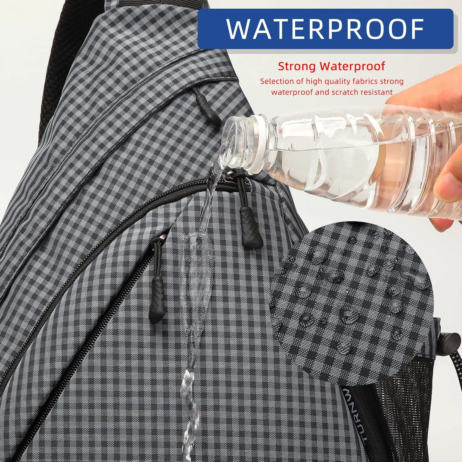 Water-Proof Sling bag/Crossbody Backpack/Shoulder Bag with USB Charging Port for Travel, Hiking, Cycling, Camping