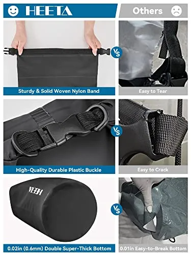 Waterproof Dry Bag for Women Men,5L Roll Top Lightweight Dry Storage Bag