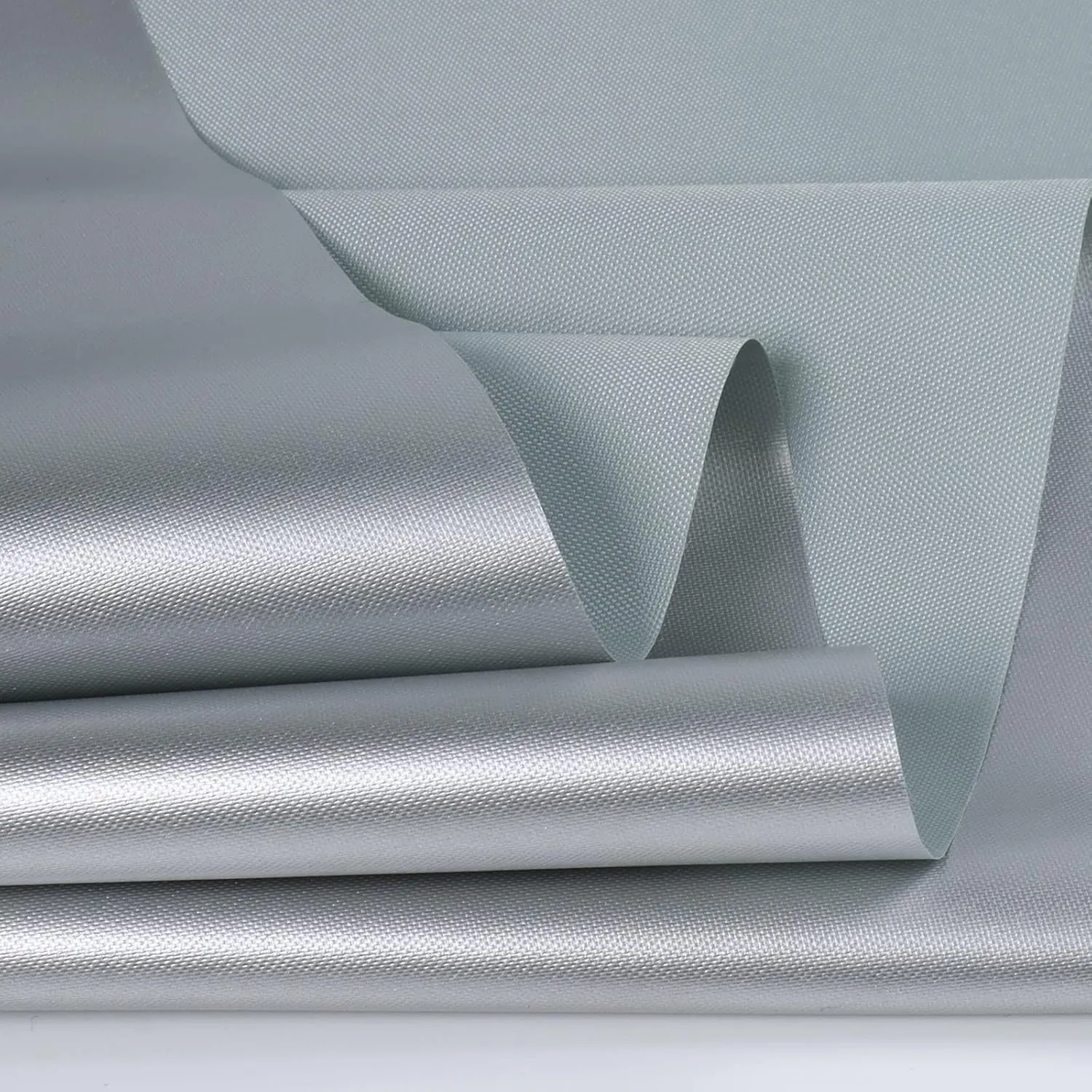 Waterproof UV Sun Protection Canvas Fabric, UPF 50  Silver Backing 210 Denier Canvas Fabric for Outdoor/Indoor, Awning, Tent, Sunbrella, Camping, DIY Craft, 60" Wide, Sold by The Yard(Gray)