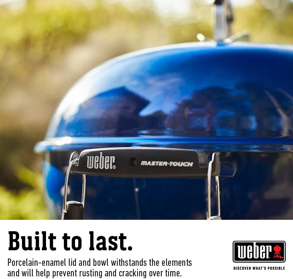 Weber Master-Touch Charcoal Grill, Deep Ocean Blue
