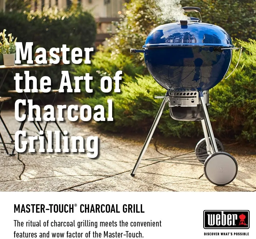Weber Master-Touch Charcoal Grill, Deep Ocean Blue