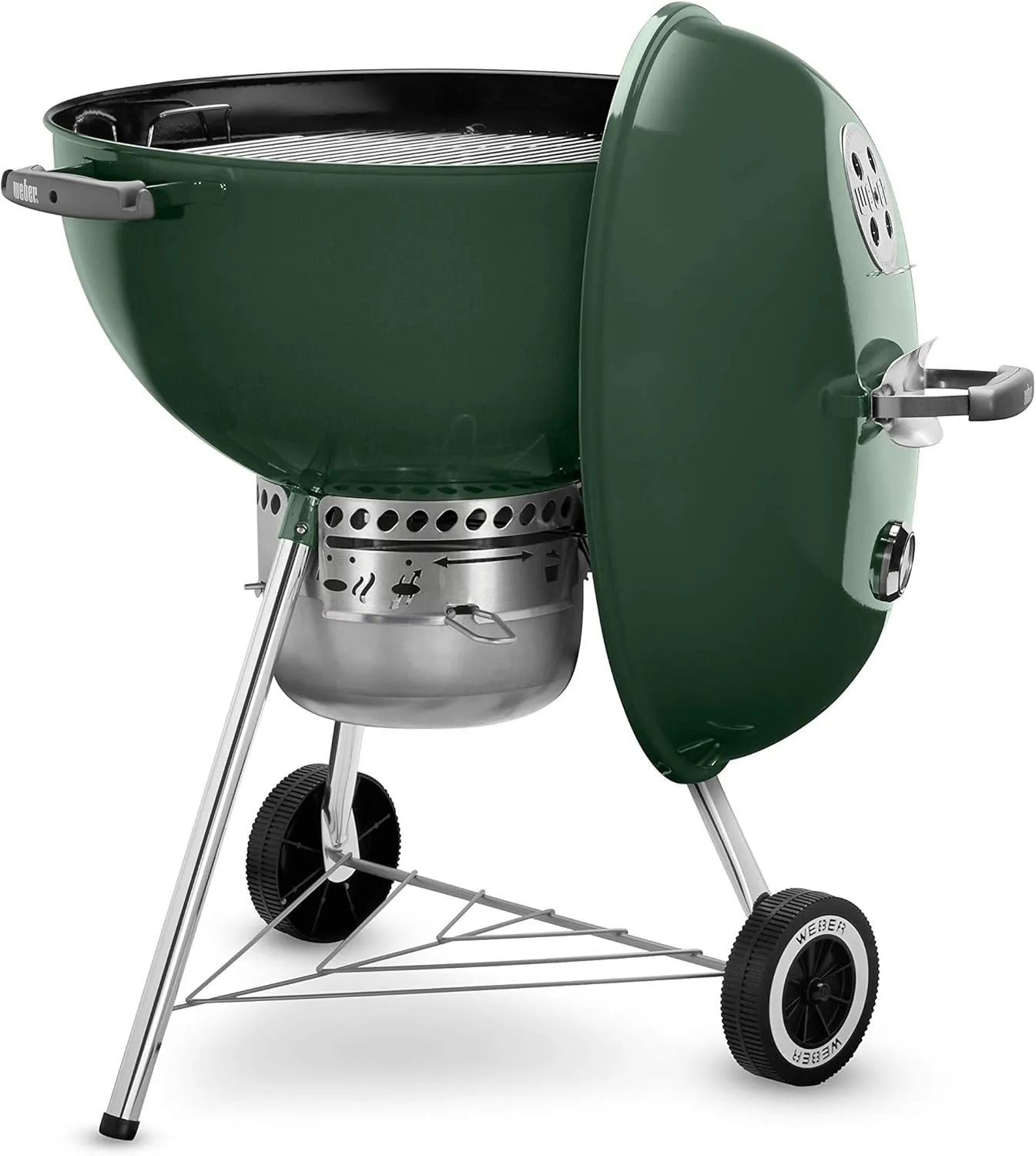 Weber Original Kettle Premium Charcoal Grill, 22-Inch, Green
