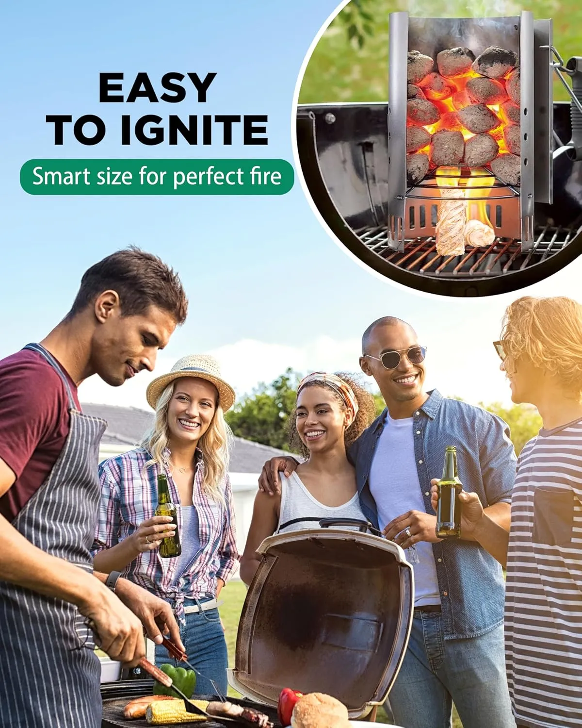 WH Natural Fire Starters for Campfires & Grill - 5lb - 185 pcs Large Box - Long-Burning Charcoal Starters - Odorless Firestarters for Outdoor Fire Pit, Fireplace - Quick Ignite