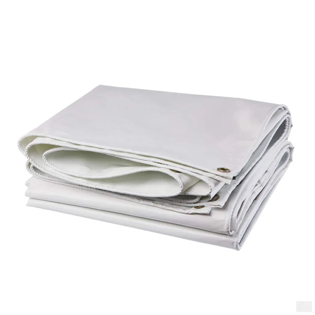 White Tarp / Tarpaulin Heavy-Duty Reinforced Double-Stitching 20 ft. x 30 ft.