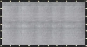 [Windscreensupplyco] 60-70% 12 FT X 16 FT Mesh Tarp/Shade Cloth 9-Needle Knitted Heavy Duty Black with Grommets for Green House, Garden, pergola, Pools, Dump Truck - MT1216BLKX1