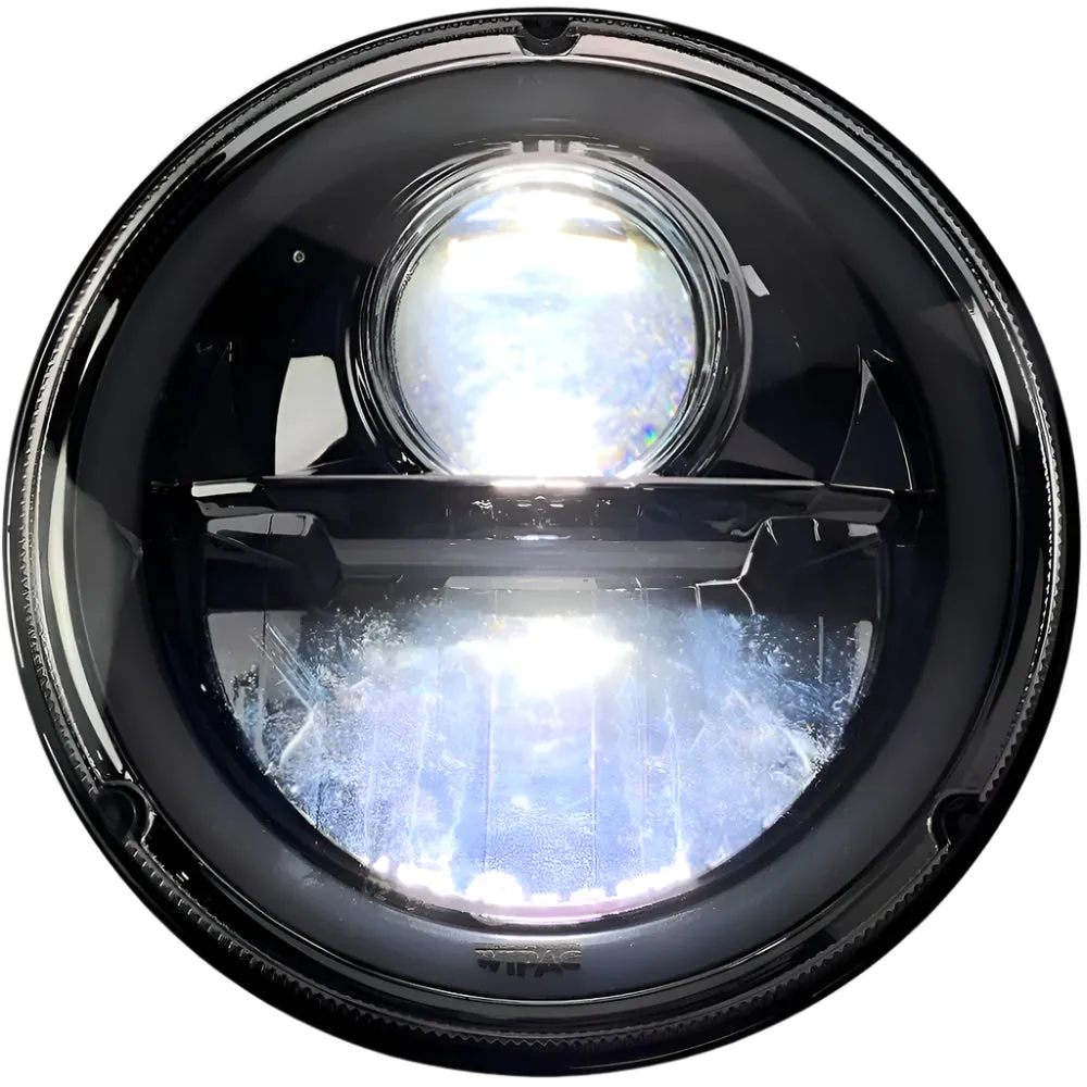Wipac LED Projector Style Replacement Headlamp With Halo Sidelight and Chrome Bezel