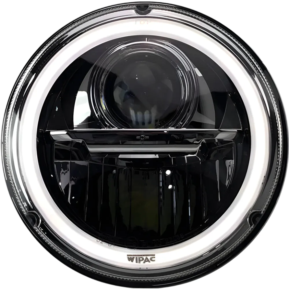 Wipac LED Projector Style Replacement Headlamp With Halo Sidelight and Chrome Bezel