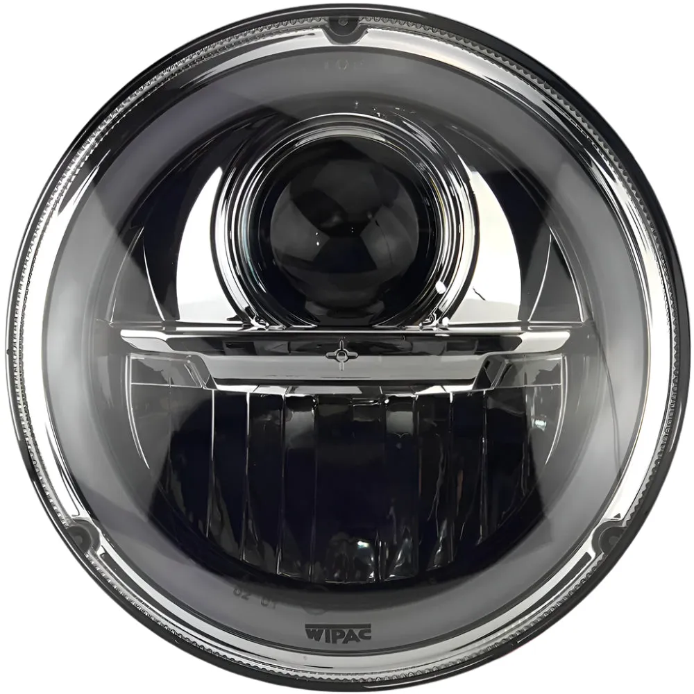 Wipac LED Projector Style Replacement Headlamp With Halo Sidelight and Chrome Bezel