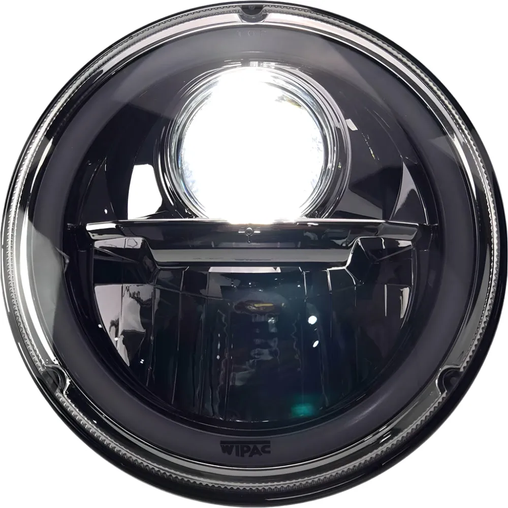 Wipac LED Projector Style Replacement Headlamp With Halo Sidelight and Chrome Bezel