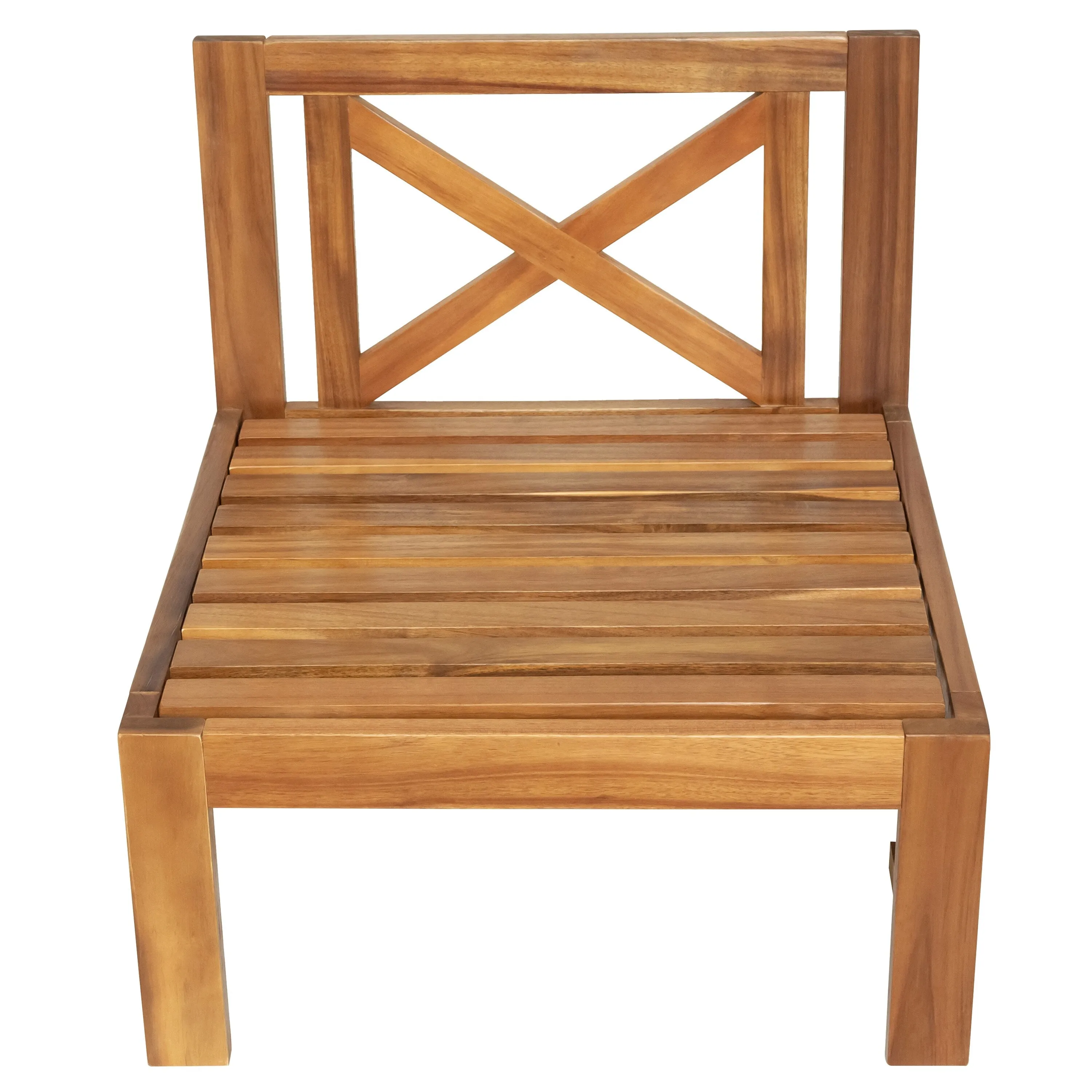 Wooden Sectional Sofa with Chaise Lounge Seating Group Set wEnd Table