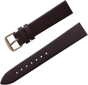 XLCZMYL Plain Weave Leather Watch strap 12 14 16 18 20 22 mm leather Watch band with Gold Pin buckle,14,14mm