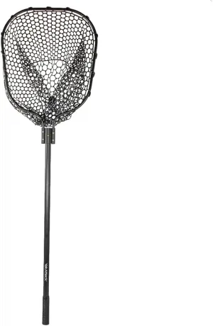 YakAttack 16” x 19” Fish Landing Net with 56" Expanded Telescoping Length and Rubber Netting, Black (NAT-1002) | Kayak Fishing Accessories