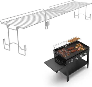 Yukon Glory™ Griddle Warming Rack - Designed for Blackstone Griddle 36" 1825 - New & Improved Design, One-Step Clip on Attachment (Not for Pro-Series)