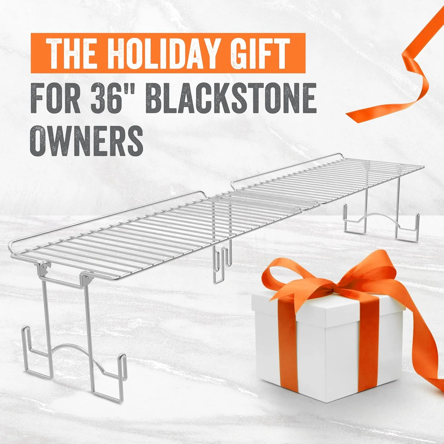Yukon Glory™ Griddle Warming Rack - Designed for Blackstone Griddle 36" 1825 - New & Improved Design, One-Step Clip on Attachment (Not for Pro-Series)