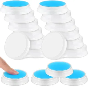 Zubebe 24 Pcs Finger Moistener for Paper Money Counting Wax Non Slip Fingertip Moisturizer Long Lasting Wet Finger Pad for Office to Grip Bills Document Counting Collating Sorting 0.35 oz (Blue)